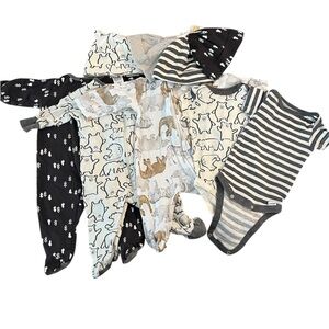 EUC baby onesie and hat bundle 0-3 months
